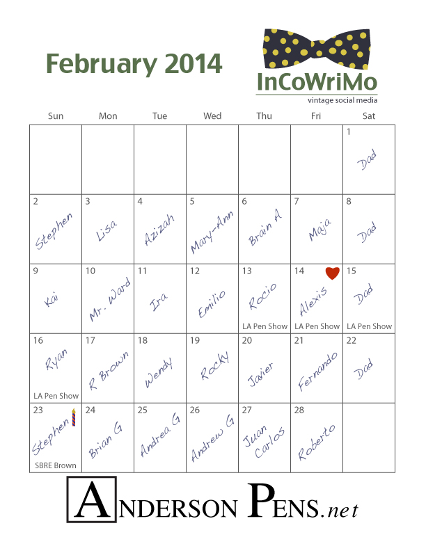 Eric-InCoWriMo-2014-Calendar